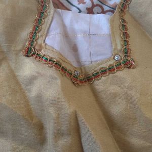 Elegant Silk Skirt &amp; Blouse Set