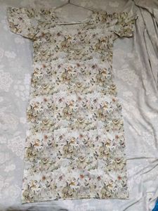 Floral Print Short Sleeve Dress