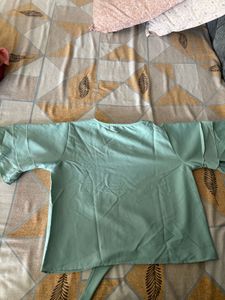 Solid Color Peplum Blouse