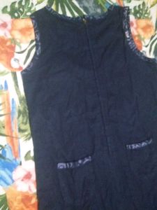Navy Blue Sleeveless Dress