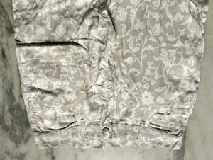Printed Straight-Leg Trousers