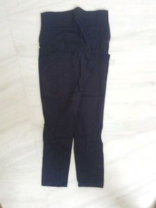 Elegant Navy Blue Slim Fit Pants