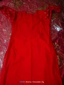 Red Printed Kurta Set♥️👽