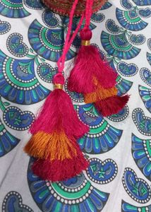 Customized magenta pink Potli bag