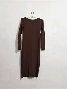 Chic Long Sleeve Square Neck Dress
