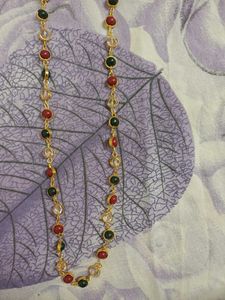 Chic Beaded Gemstone Necklace