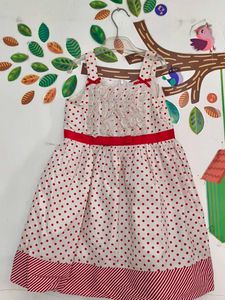 Adorable Girls' Polka Dot Dress