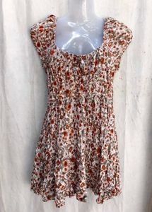 Floral Smocked Mini Dress