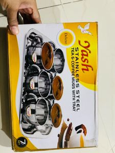 Stainless Steel Tea &amp; Coffee Mugs Set