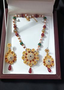 Beautiful Moti Mala Necklace Set With Matching Earrings || Grab Now