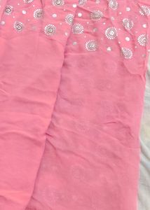 Net and georgette Saree