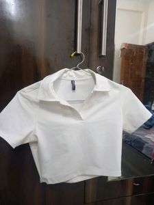 White Collar Top