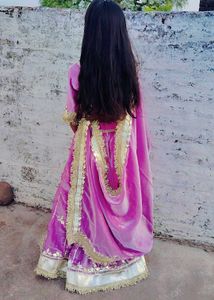 Elegant Lavender Lehenga Choli Set 22 kali poshak