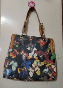 Elegant Vintage Butterfly 🦋 Print Handbag 👜