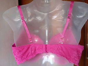 Pink Lace Bra