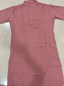 Pink Embroidered Kurta