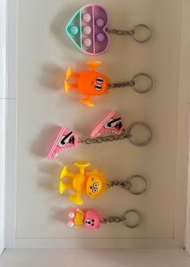 pack of 5 keychain Cute Charms Set