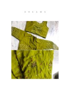 Embroidered Saree with three blouse