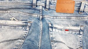 Distressed Acid Wash Jeans