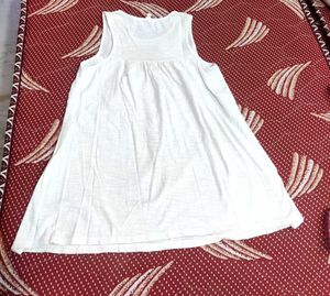 Offer White Sleeveless Dress