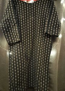 Cotton kurta with Crepe Salwar set