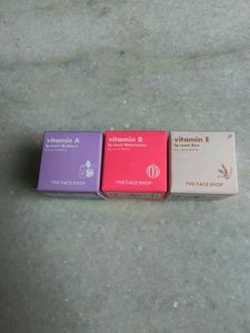 The Face Shop Vitamin Lip Masks- Trio
