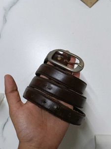 Classic Brown Leather Belt