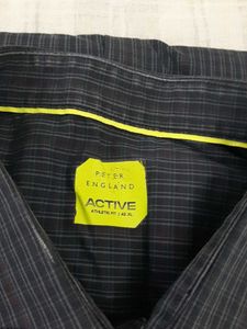 Peter England Men's Striped Shirt