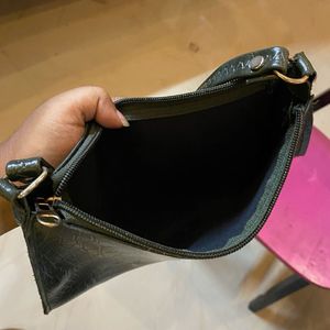 Chic Green Leather Bag