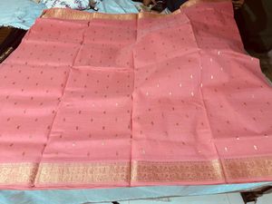 Peach Pattu Saree