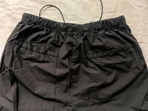 Black Drawstring Cargo Pants