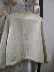 white cardigan