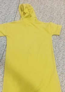 Fearless Yellow Hoodie Dress