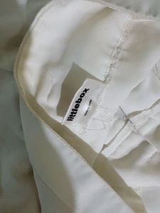 Lilac Shirt &amp; White Pants Set