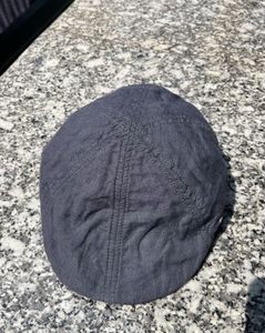 Men's Dark Grey Flat Cap