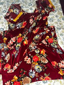 Multicolour crepe suit ( kurti)