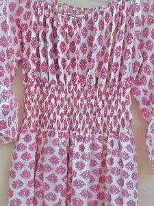 pink floral maxi dress