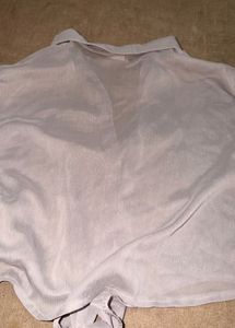 Sheer Cropped Shirt