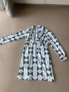 Stylish Geometric Print Dress