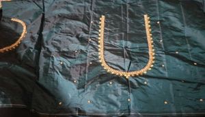 Aari work blouse material piece