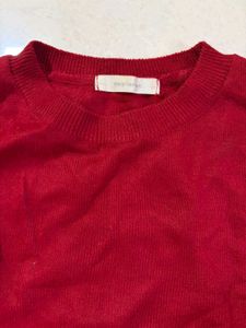 cashmere red top