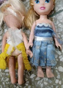 mini doll set used condition with flaws
