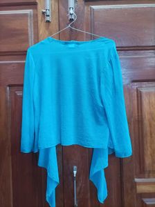 Teal Chiffon Shrug