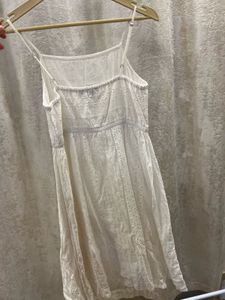 Chic White Broderie Anglaise Summer Dress