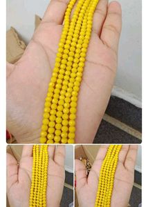Yellow Crystal Beaded Bracelets