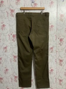 Olive Green Casual Pants