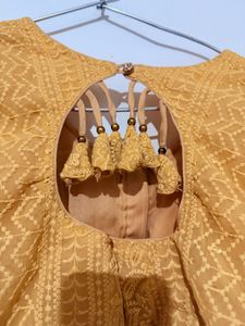 Embroidered Yellow Blouse