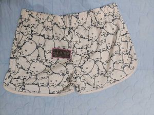 Cute Cat Print Pajama Shorts