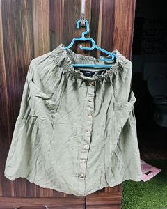 New Max Sea Green Mid Length Skirt