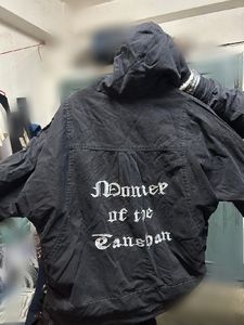 Unique Graphic Print Black Jacket
